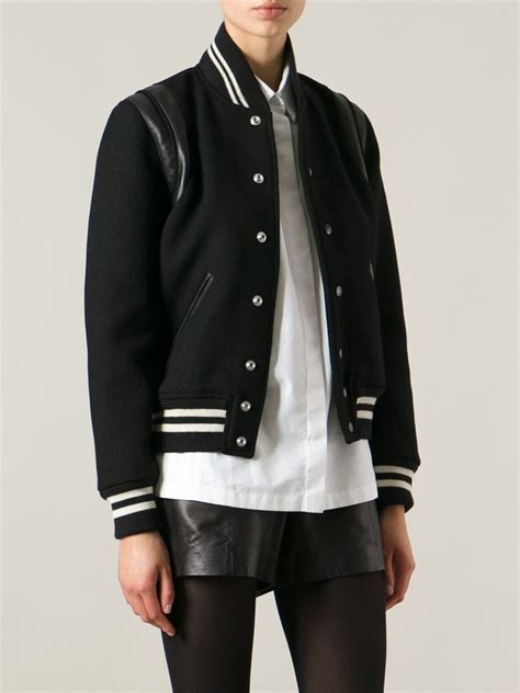 st laurent teddy bomber jacket